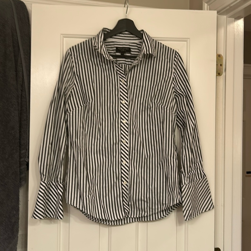 Banana Republic stripe blouse. Size 12